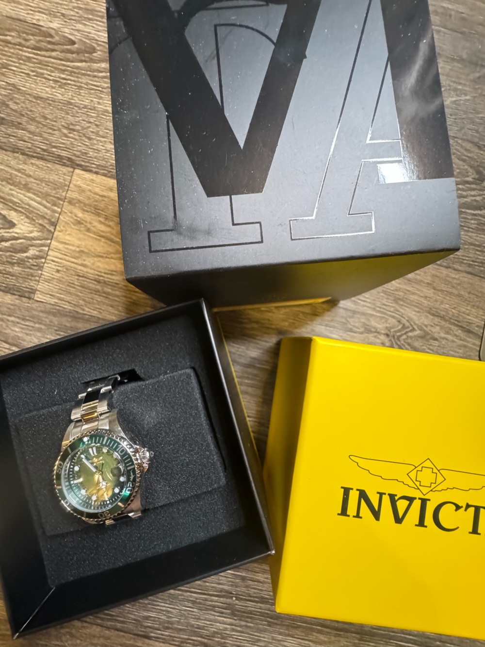 Invicta Women’s Pro Diver Two-Tone Stainless Steel Watch with Green Dial